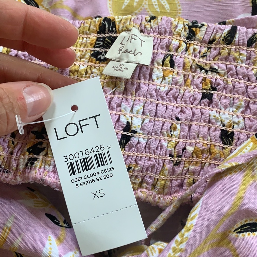 Loft flower beach cover up NWT - Picture 6 of 7